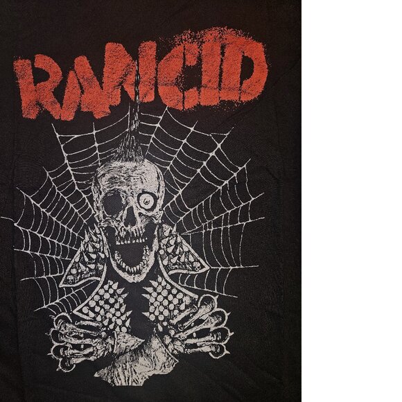 Rancid Spiderweb Logo punk rock Official T-shirt L NWT - Picture 2 of 3